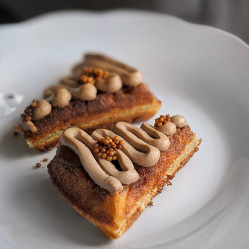 Cheek Bistro Singapore chicken liver parfait waffles